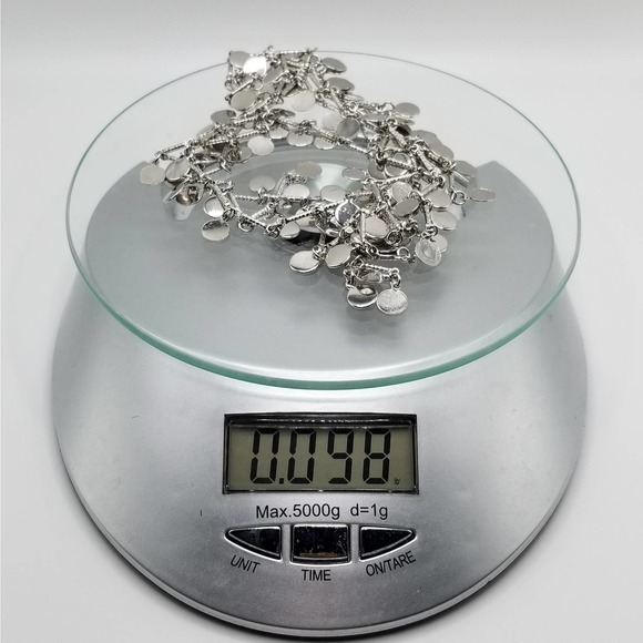 Opera Length Silver Tone Accent Necklace - Picture 5 of 5